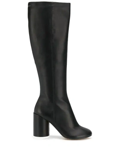 Mm6 Maison Margiela Mm6 Knee-high Boots In Black