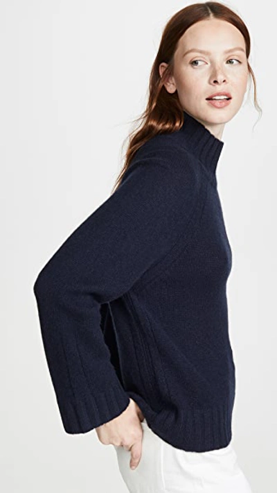 360 Sweater Margaret Cashmere Sweater In Navy