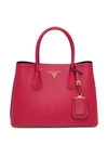 Prada Double Small Bag In Red