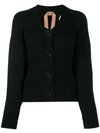 N°21 Knitted Cardigan In Black