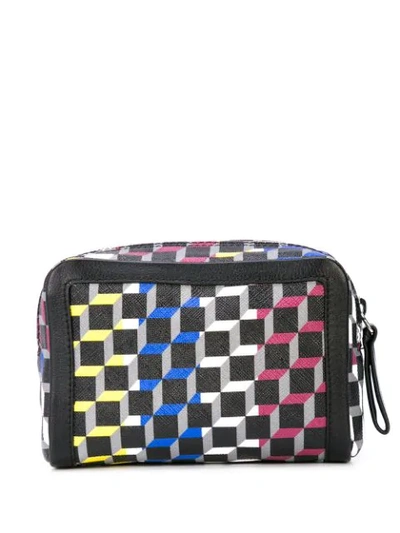 Pierre Hardy Printed Travel Pouch In Black