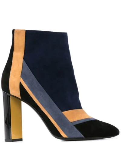 Pierre Hardy Alpha Plus Ankle Boots In Blue