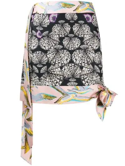 Pre-owned Emilio Pucci Printed Mini Skirt In Black