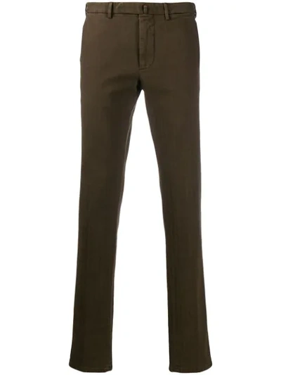 Dell'oglio Straight-leg Trousers In Brown