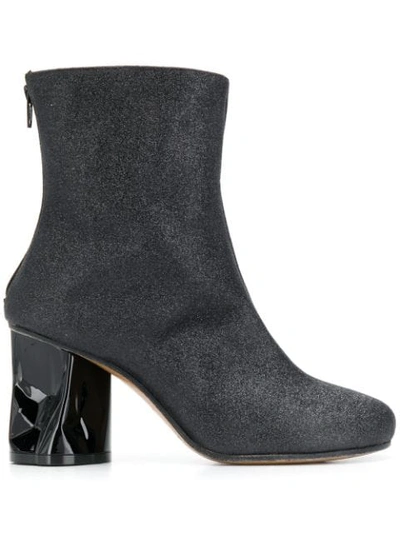 Maison Margiela Trompe-l'oeil Calfskin Boots - 黑色 In Black