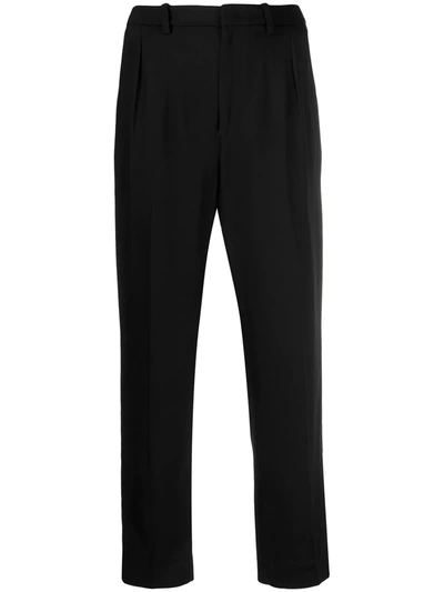 Dondup High-waisted Straight-leg Jeans In Black