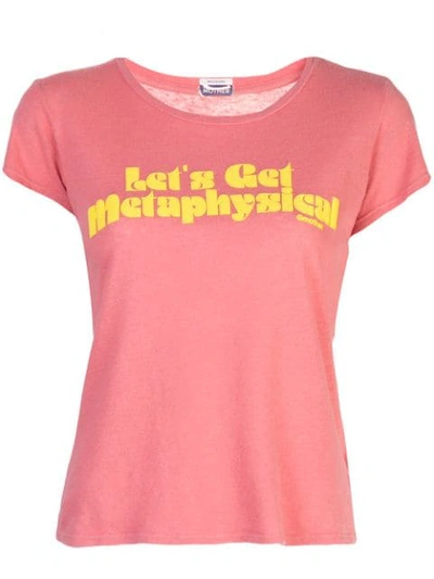 Mother The Boxy Goodie Goodie T-shirt In Pink