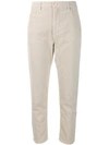 Isabel Marant Étoile Cropped Slim Fit Jeans In Neutrals