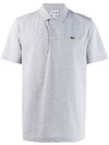 Lacoste Embroidered Logo Polo Shirt In Grey