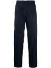 Prada Zip Detail Casual Trousers In Blue