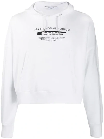 Givenchy Kapuzenpullover Mit Logo In White
