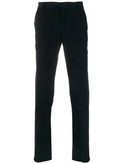 Dondup Corduroy Slim Fit Trousers In Blue