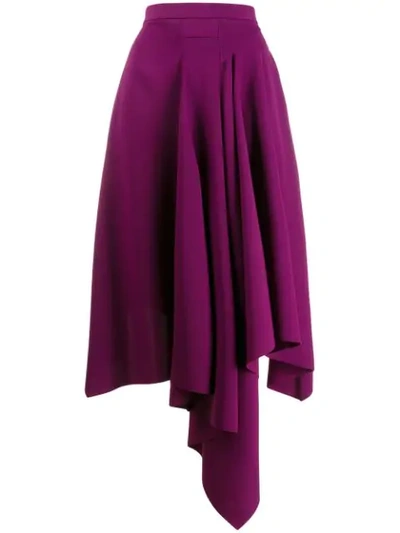 Chalayan Asymmetric Style Skirt In Purple