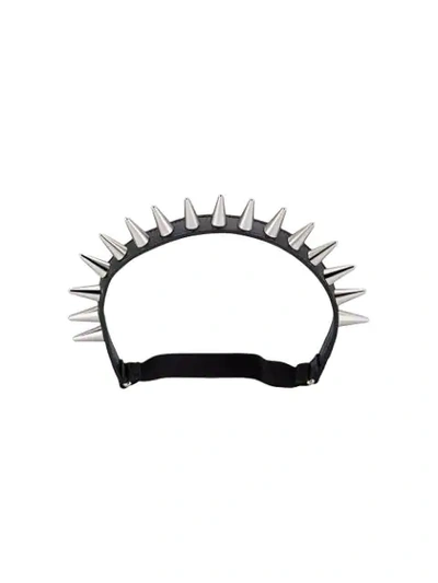 Gucci Leather Headband With Studs In 8127