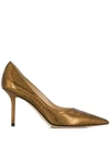 Jimmy Choo Love 100 Pumps In Rust