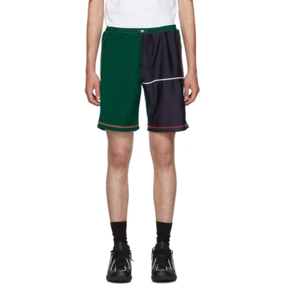 Ahluwalia Studio Ahluwalia Green Over Stitch Shorts