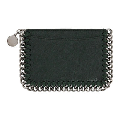 Stella Mccartney Green Falabella Card Holder In 3003 Pine