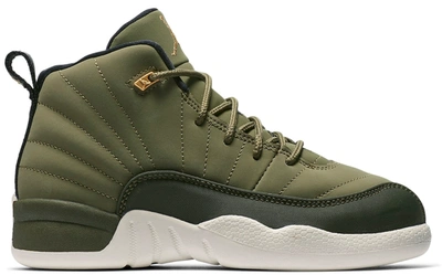 Pre-owned Jordan 12 Retro Chris Paul Class Of 2003 (ps) In Olive Canvas/black-sail