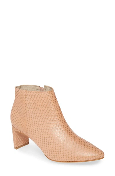 Matisse Crush Bootie In Blush Leather