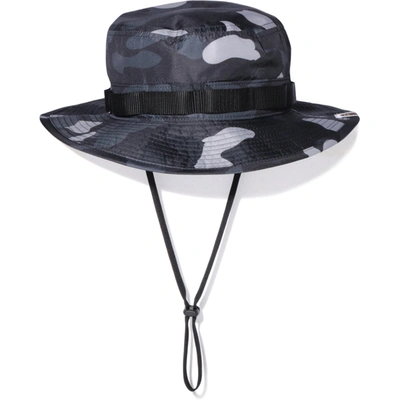 Pre-owned Bape  Gradation Camo Military Hat Black