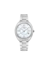 Fendi Momento Mother Of Pearl Bracelet Watch, 34mm In White/silver