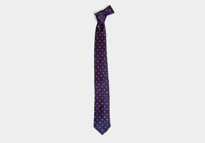 Ledbury Men's Plum Cadogan Tie Silk In Multicolor