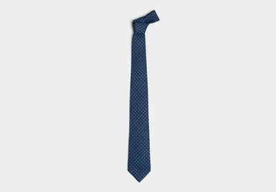 Ledbury Men's Deep Blue Concord Tie Wool