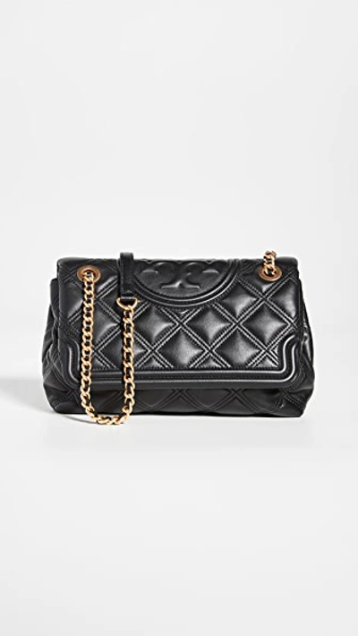 Tory Burch Fleming Convertible Soft Small Bag In Black