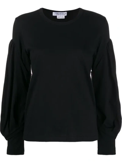 Comme Des Garçons Wide Sleeves Top In Black