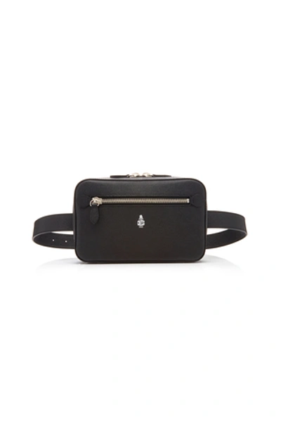 Mark Cross Baker Full-grain Leather Belt Bag In Black