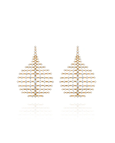 Fernando Jorge Small Disco 18k Gold Diamond Earrings