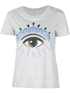 Kenzo Icon Eye-print Classic Short-sleeve T-shirt In Grey