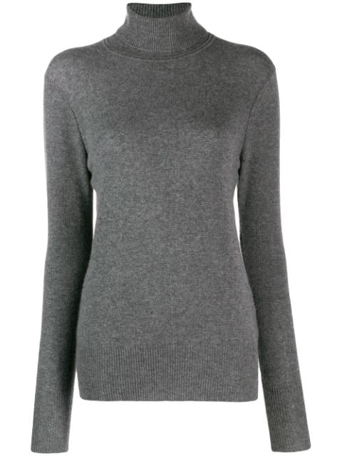 gray cashmere turtleneck sweater