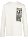 Ambush Graphic-print Cotton-jersey Top In White