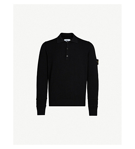 stone island long sleeve polo sale