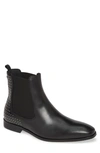 Kurt Geiger Freddie Studded Leather Chelsea Boots In Black Leather