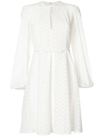 Giambattista Valli Embroidered Detail Dress In White