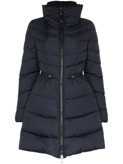 Moncler Mirielon Fitted-waist Down-padded Parka In Blue