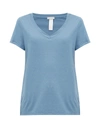Hanro Cotton And Modal-blend Jersey Pyjama Top In Soft Blue