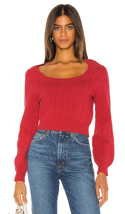 Lovers & Friends Brayden Sweater In Soft Red