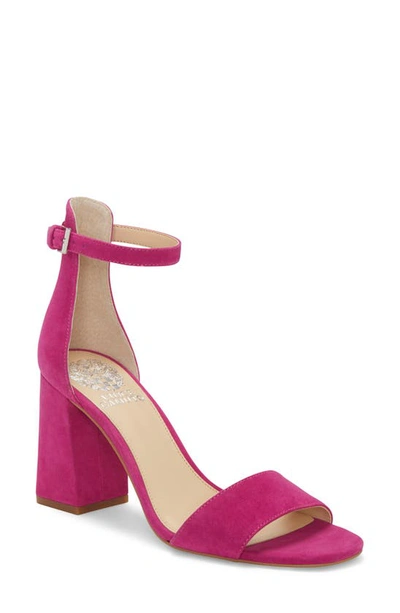 Vince Camuto Winderly Ankle Strap Sandal In Radient Orchid Suede