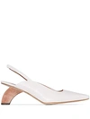 Rejina Pyo Dylan 65mm Curved-heel Pumps In White