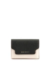 Marni Tri-fold Mini Wallet In Black