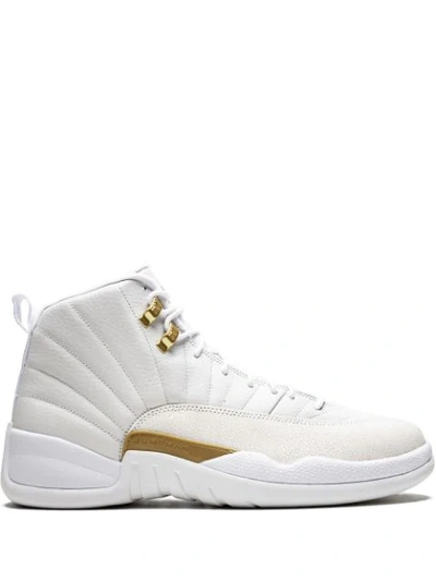 Jordan X Ovo Air  12 Retro "white/metallic Gold" Sneakers