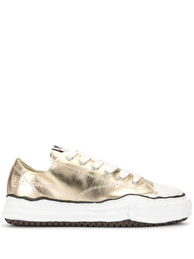 Miharayasuhiro Metallic Style Sneakers In Gold