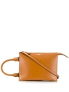 Jil Sander Clutch Shoulder Bag In Brown