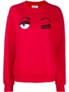 Chiara Ferragni Flirting Sweatshirt In Red