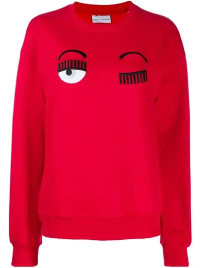 Chiara Ferragni Flirting Sweatshirt In Red