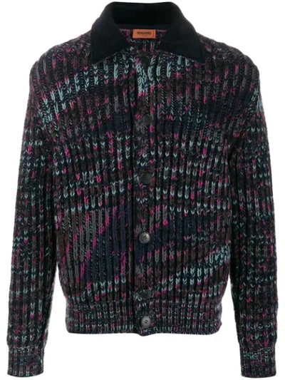 Missoni Long-sleeve Fitted Cardigan In S500k Blue