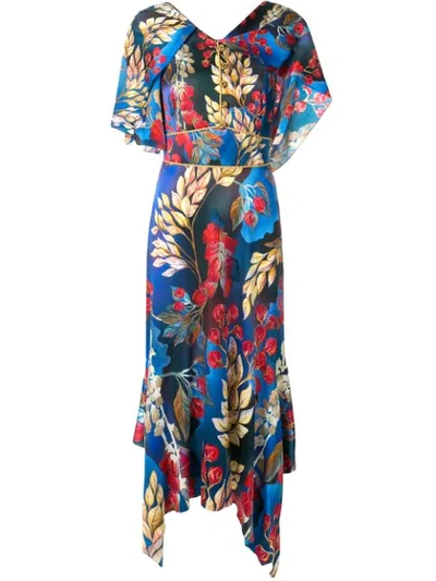 Peter Pilotto Asymmetric Day Dress In Pto.gldlef